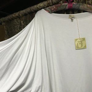 NWT - Comfy Brand White cotton cropped top